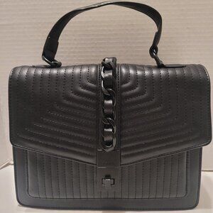 ALDO Women's Black Top Handle Lock Chain Bag